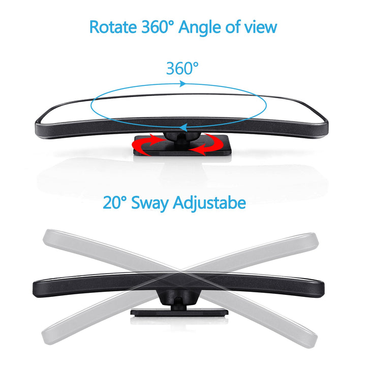 Blind Spot Mirror for Cars Car Side Mirror Blind Spot Auto Blind Spot Mirrors Wide Angle Mirror Convex Rear View Mirror Stick on Design Adjustable