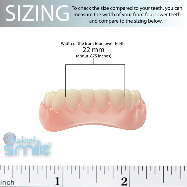 Professional Cosmetic Lower Teeth - New from Hand crafted detail, custom fit at home!