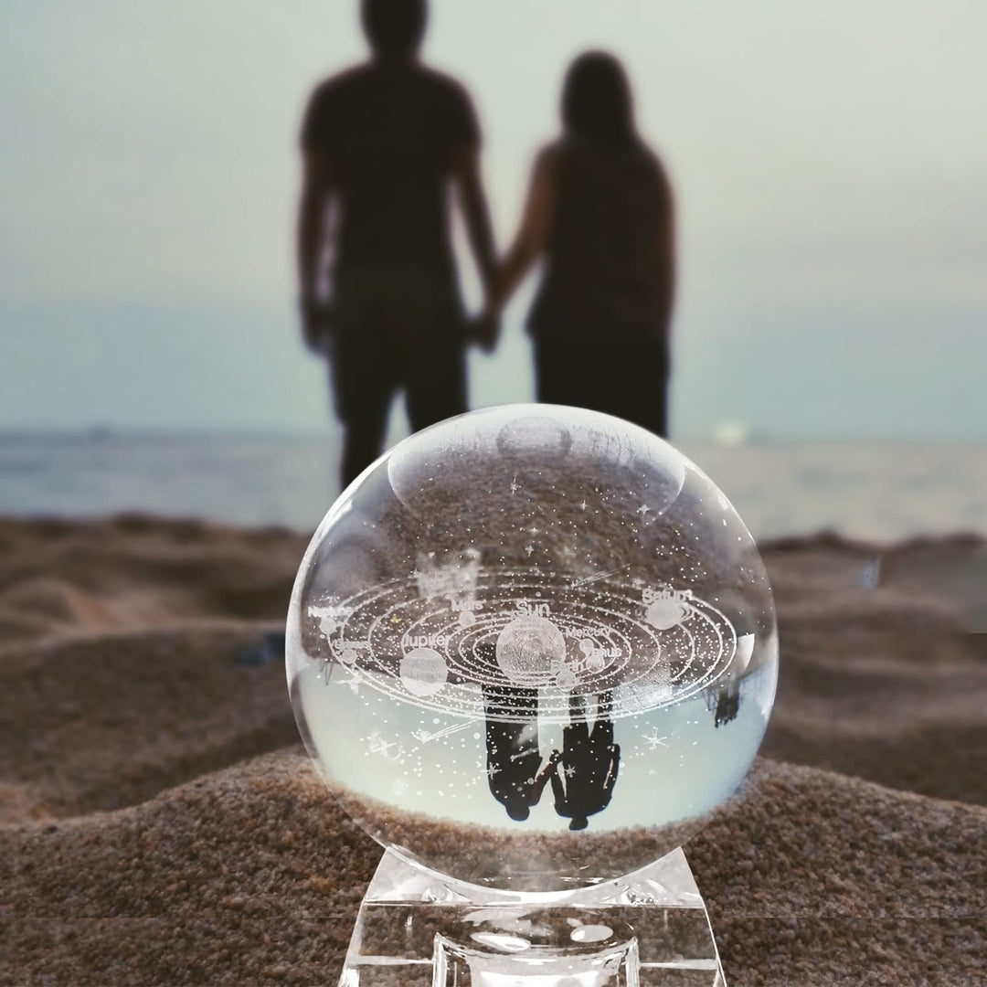 3D Dolphin Crystal Ball with LED Colourful Light Base, Gifts for Kids Her Girlfriend Wife Mom Women Dolphin Lovers, Birthday Presents Lamp Anniversary Home Decor Night Light