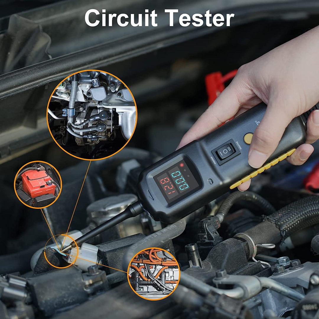 Power Circuit Probe Tester - DC 6V to 40V Auto Electrical System Tester, Open Short Finder, Relay Tester Automotive Kit-Probador De Relay Automotriz