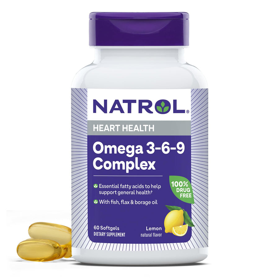 Omega 3-6-9 Complex Softgels, 60-Count