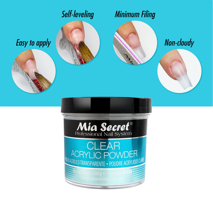 Clear Acrylic Powder (8oz)