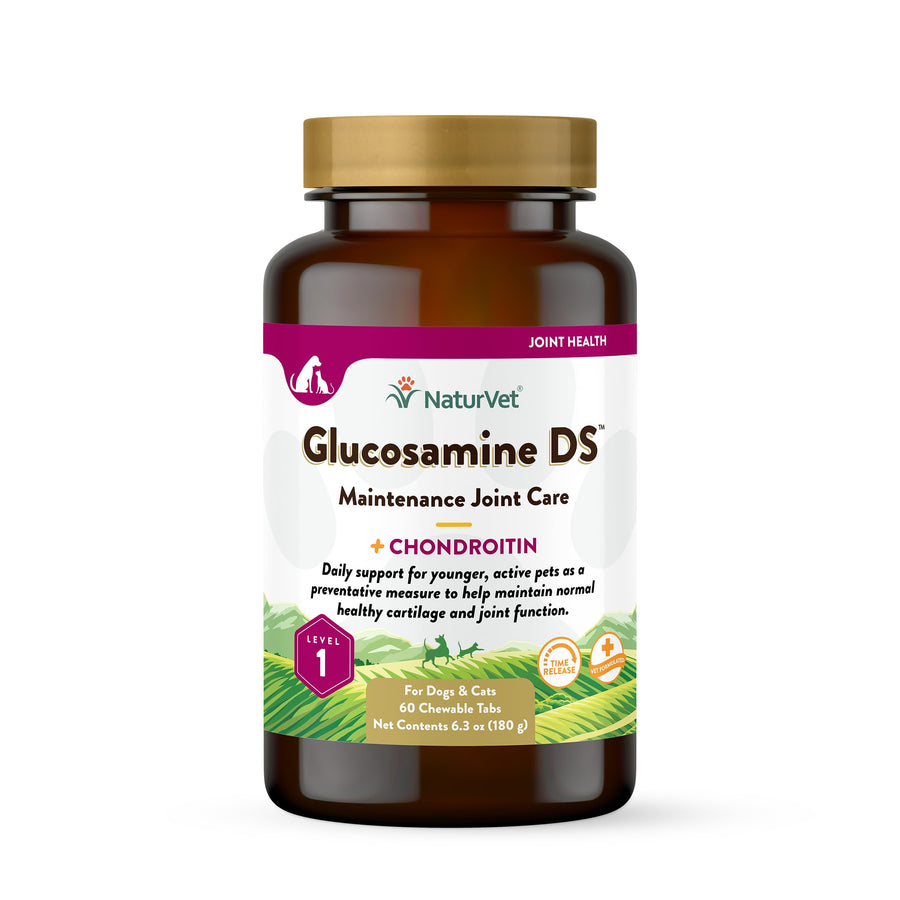 Nature Vet Glucosamine DS with Chondroitin Hip & Joint, Stage 1 (Maintenance Formula) 60 chewable tablets