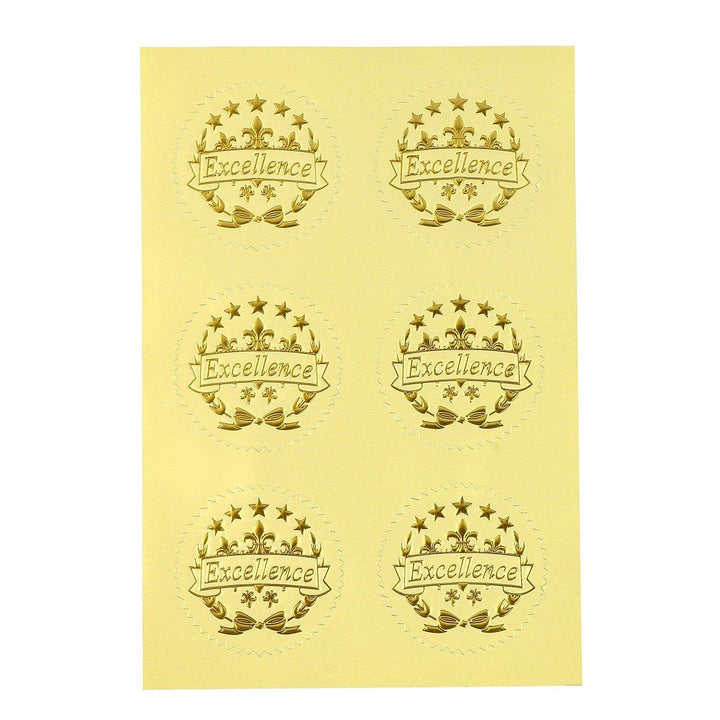 Certificate of Training with Blue Border, Gold Foil Seals (8.5x11 In, 48 Sheets)