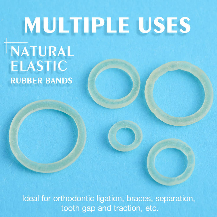 500 pcs Rubber Bands for Braces,elastics for braces Rabbit 4.5 Ounces,Heavy Rubber Traction Bands 3/16 (100 Pieces/Pack)