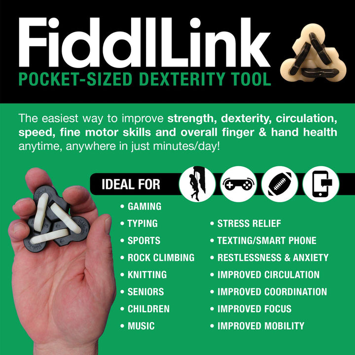 Fiddllink Dexterity Tool, Fidget Toy with A Purpose