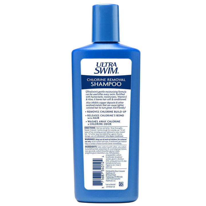 Ultra Swim Chlorine Removal & Hard Water Treatment Moisturizing Shampoo, 7 Ounce