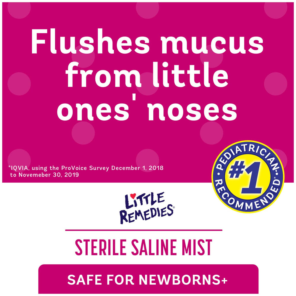 Sterile Saline Nasal Mist, Safe for Newborns, 3 oz