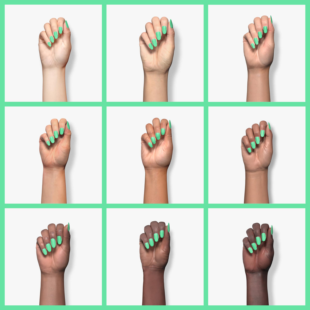 duri Nail Polish, 112S Pie In The Sky, Pastel Mint Green, Semi Matte, 0.5 fl.oz.