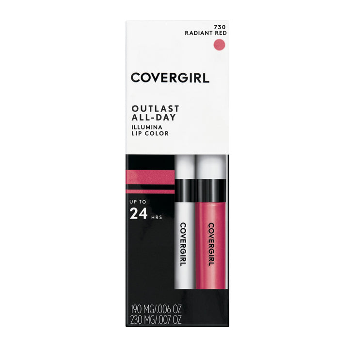 Outlast Illumia All-Day Moisturizing Lip Color, Radiant Red 730 , 1 Count