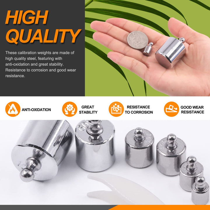 Precision Calibration Weight Set for Digital Balance Scale, Jewellery Scale (200g Set (Gram))
