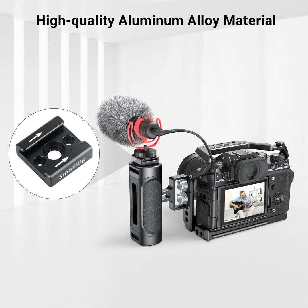 SMALLRIG Cold Shoe Mount Adapter Bracket Hot Shoe with 1/4 Thread for Camera Cage Flash LED Moniter, Pack of 2-2060