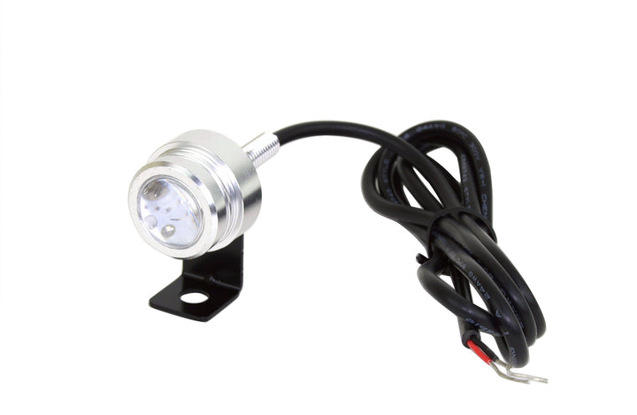 Tiny LED Spotlight - 1 Watt High Power LED - 1 Diameter - 100 Lumen - Waterproof - Cool White - 10 to 30VDC