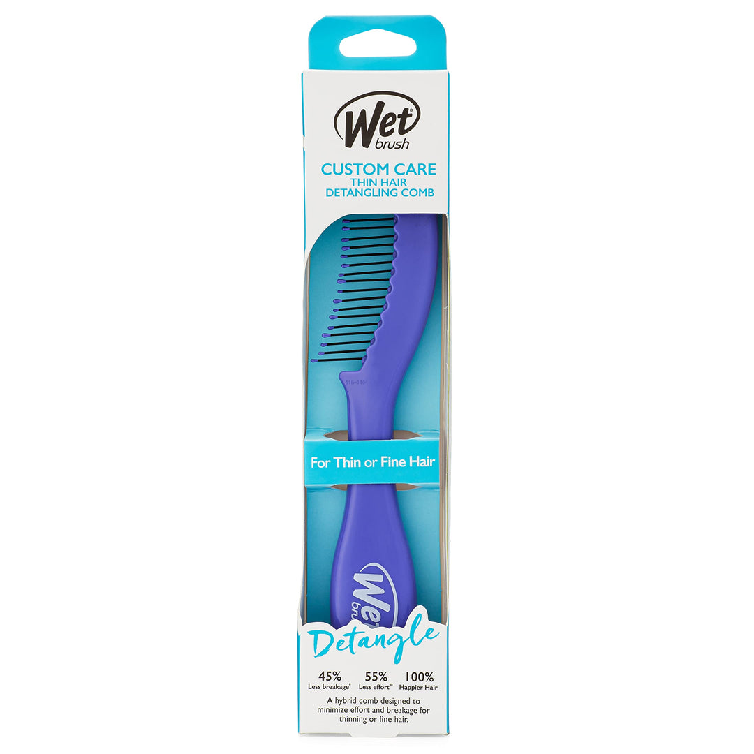 Custom Care Thin Hair Detangling Comb Purple