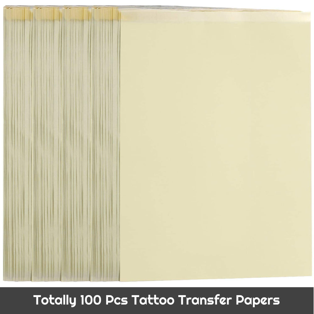 Tattoo Transfer Paper, Cridoz 100 Sheets Tattoo Stencil Transfer Paper for Tattooing Blue