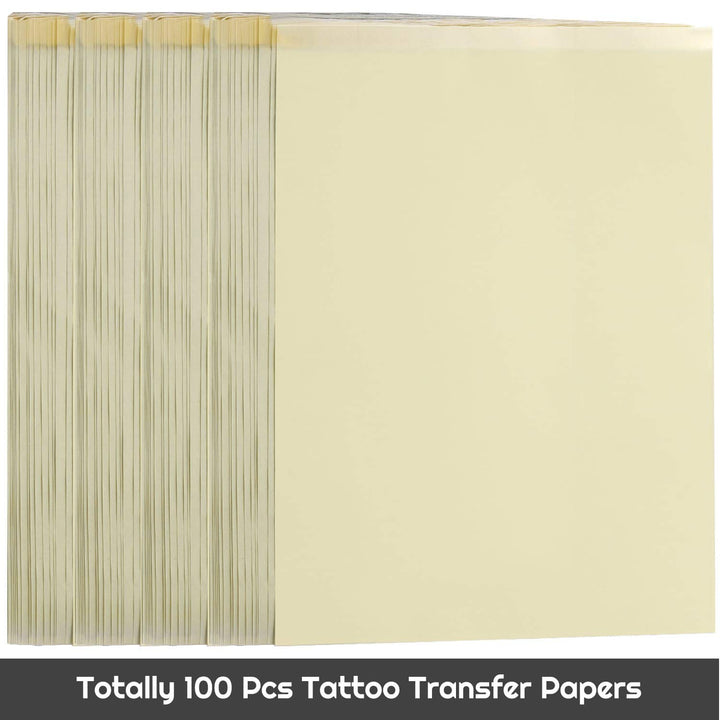 Tattoo Transfer Paper, Cridoz 100 Sheets Tattoo Stencil Transfer Paper for Tattooing Blue