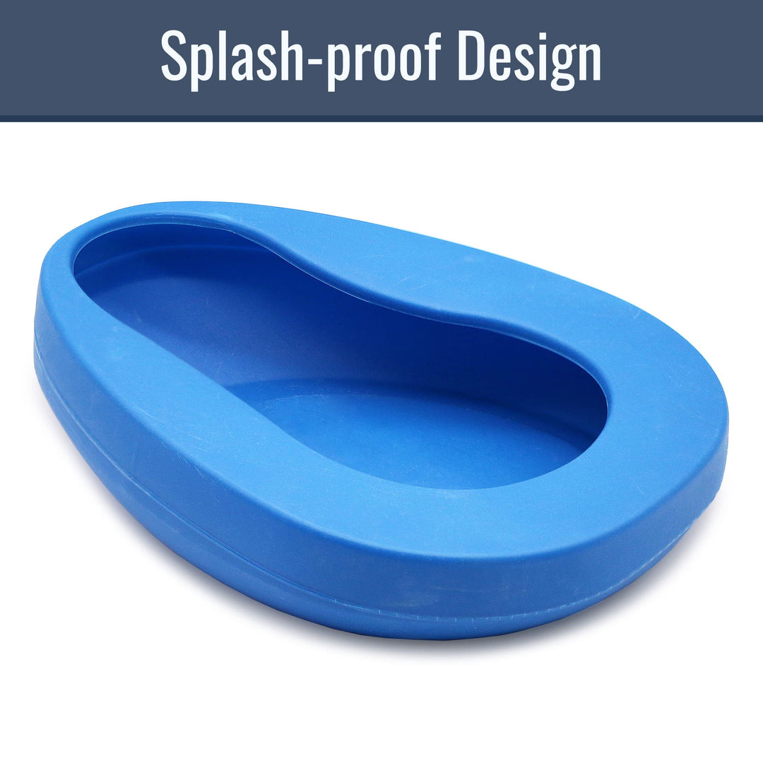 Duro-Med Deluxe Bedpan, Smooth Countoured Bariatric Bedpan, Autoclavable