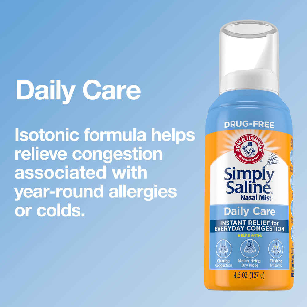 Simply Saline Adult Nasal Mist, Original Giant Size, 4.25-Ounce