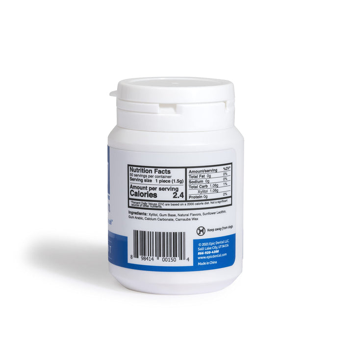Xylitol Sweetened Peppermint Gum 50 Ct
