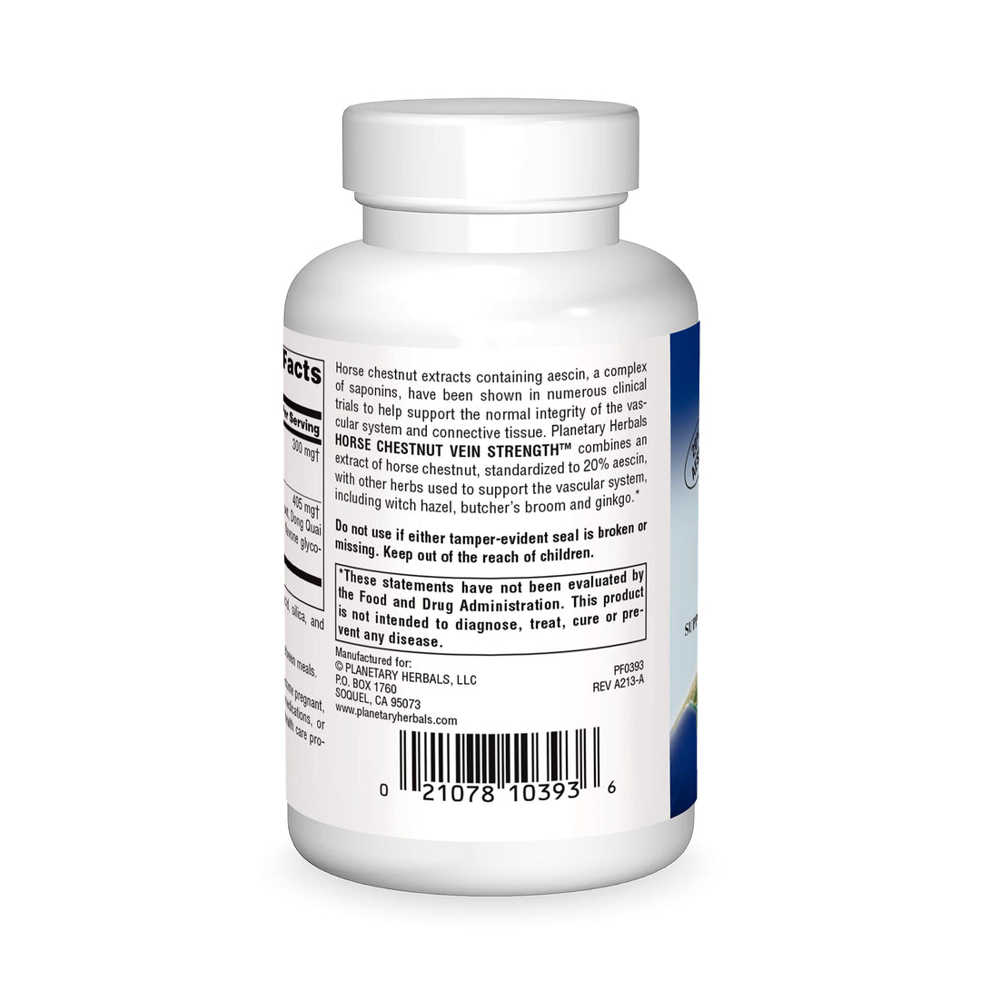 Horse Chestnut Vein Strength 705mg, Supports The Integrity Of The Veins And Capillaries 90 capsules