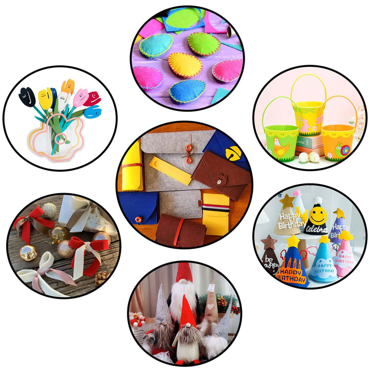 Picheng Solid Color 36x54(91cm x 137cm) Soft Felt Fabric Sheets 1.4mm Thick, 1 Yard Soft Nonwoven Fabric Sheets Suitable for Sewing and Handmade DIY Craft Projects (Light Blue)