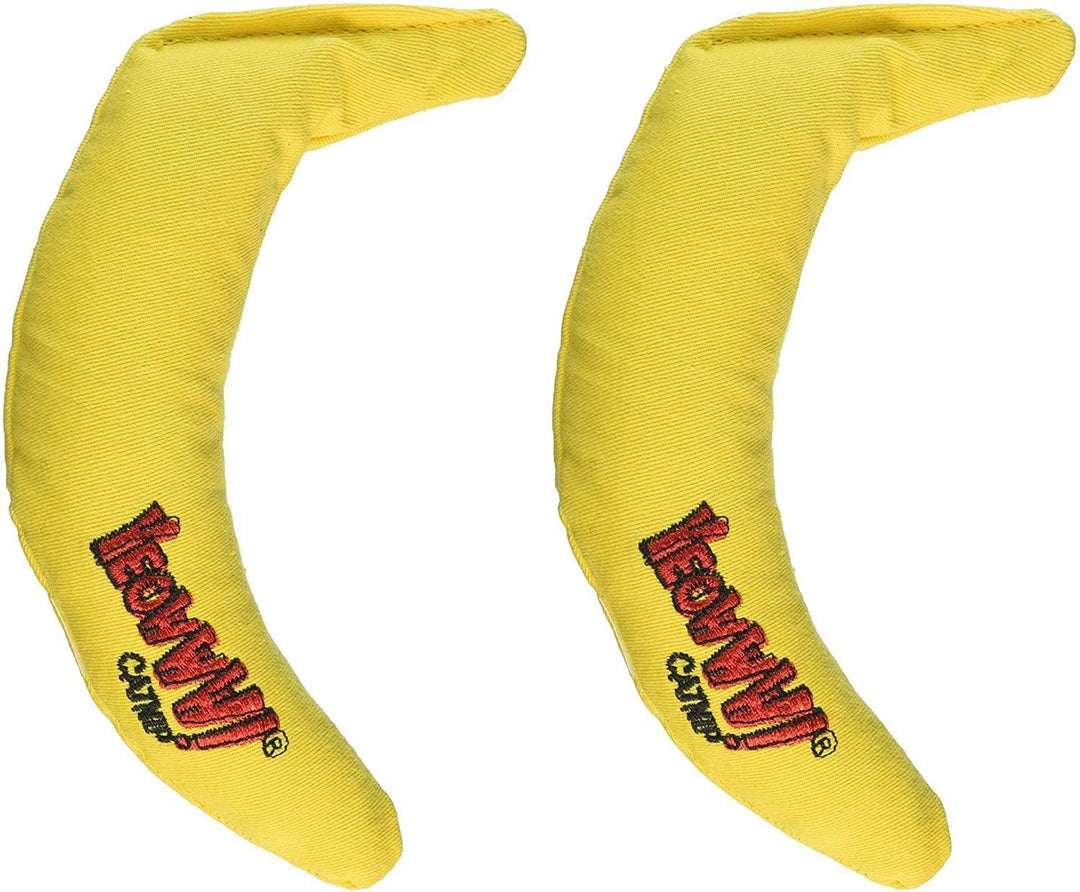 Yeowww! Yellow Banana Catnip Toy (2 Pack)