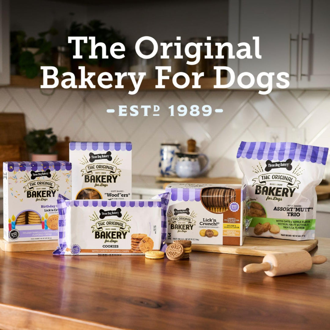 Classic Cremes Baked Dog Treats, Golden with Peanut Butter Filling, 13 oz,Brown,310077