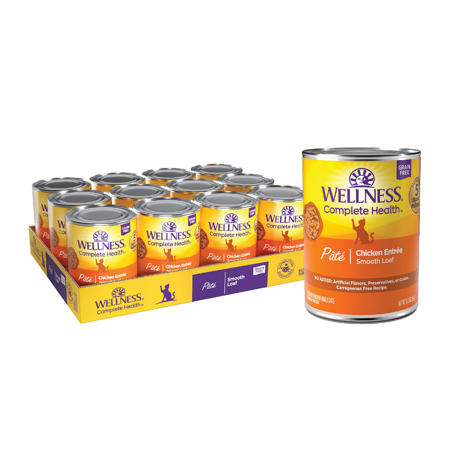 Complete Health Pate Adult Wet Cat Food, Natural, Protein-Rich, Grain Free, 12.5 Ounce, 12 Pack, (Chicken)