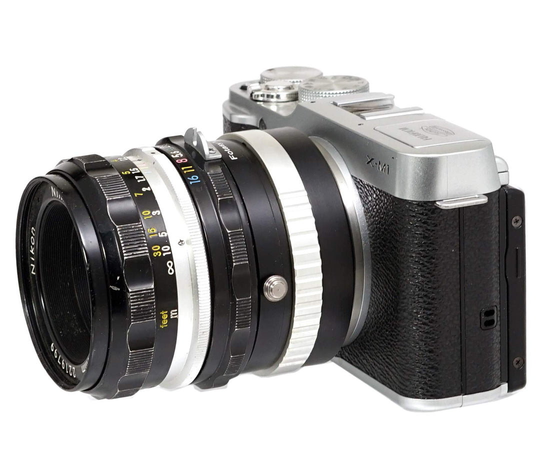 Copper NK G AFS lens to Fuji X Lens Adapter, Nikkor F to X Mount Adapter, Compatible with Fujifilm X-Pro1 X-Pro2 X-Pro3 X-E2 X-E3 X-A10 X-T1 X-T2 X-T3 X-T4 X-T10 X-T20 X-T30 X-T30II X-T100 X-H1