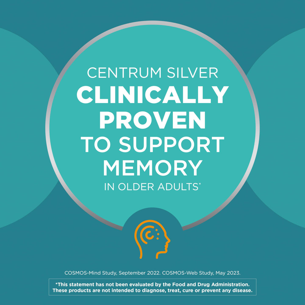 Minis Silver Multivitamin for Men 50 Plus, Multivitamin/Multimineral Supplement, Vitamin D3, B-Vitamins and Zinc, Non-GMO Ingredients, Supports Memory and Cognition in Older Adults - 280 Ct