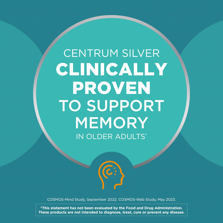 Minis Silver Multivitamin for Men 50 Plus, Multivitamin/Multimineral Supplement, Vitamin D3, B-Vitamins and Zinc, Non-GMO Ingredients, Supports Memory and Cognition in Older Adults - 280 Ct
