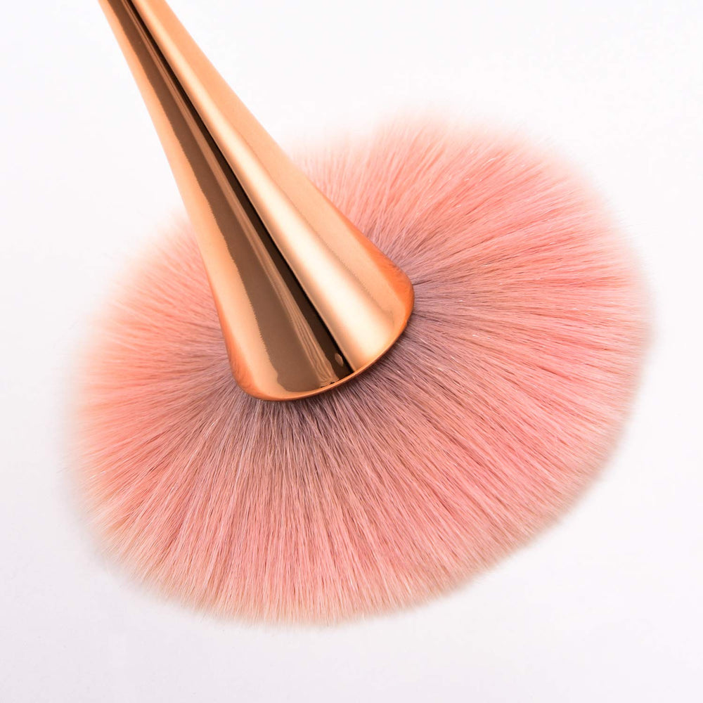 Super Large Mineral Powder Brush, Bronzer Kabuki Makeup Brush, Soft Fluffy Foundation Brush, Professional Powder Brush and Blush Brush for Daily Makeup (red)