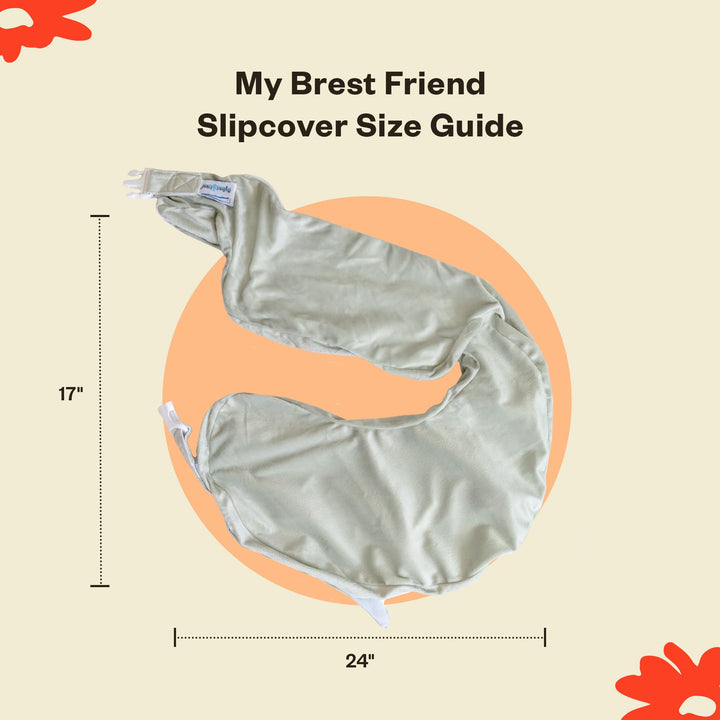 Super Deluxe Nursing Pillow Slipcover Sleeve | Great for Breastfeeding Moms | Pillow Not Included, Gold