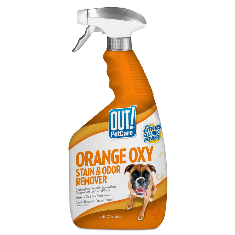 PetCare Complete Oxy Stain Remover, Oxy Orange Spray, Pet Stain and Odor Eliminator, Carpet Cleaner, Urine Remover and Odor Neutralizer, Upholstery Cleaner, 32 fl oz