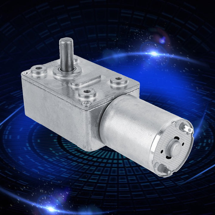 Worm Gear Motor Mini Turbine Worm High Turbine Worm Reduction Motor DC 12V 2 RPM for DIY Project