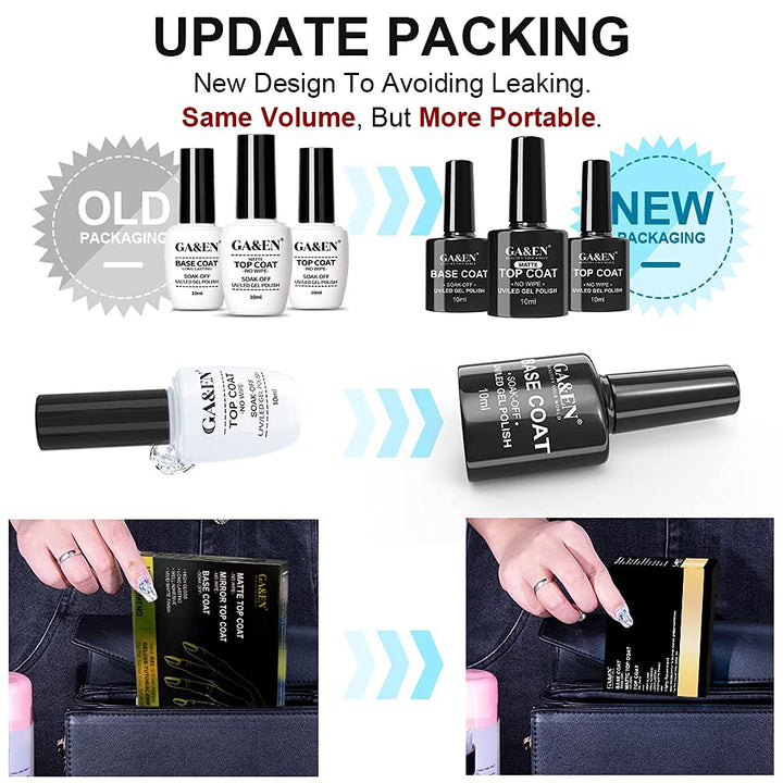 No Wipe Gel Matte Mirror Top Coat Base Coat LED Lamp Needed Quick Dry Long Lasting Gloss Clear Resin Polish Nail Art Glue For Home And Salon Use