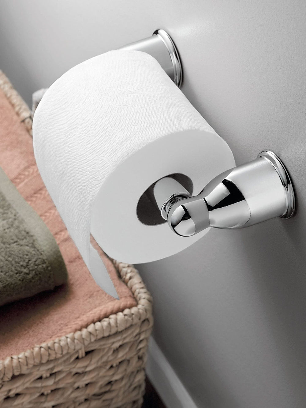 YB8099CH Mason Spring Loaded Toilet Paper Roller, Pack of 1, Chrome