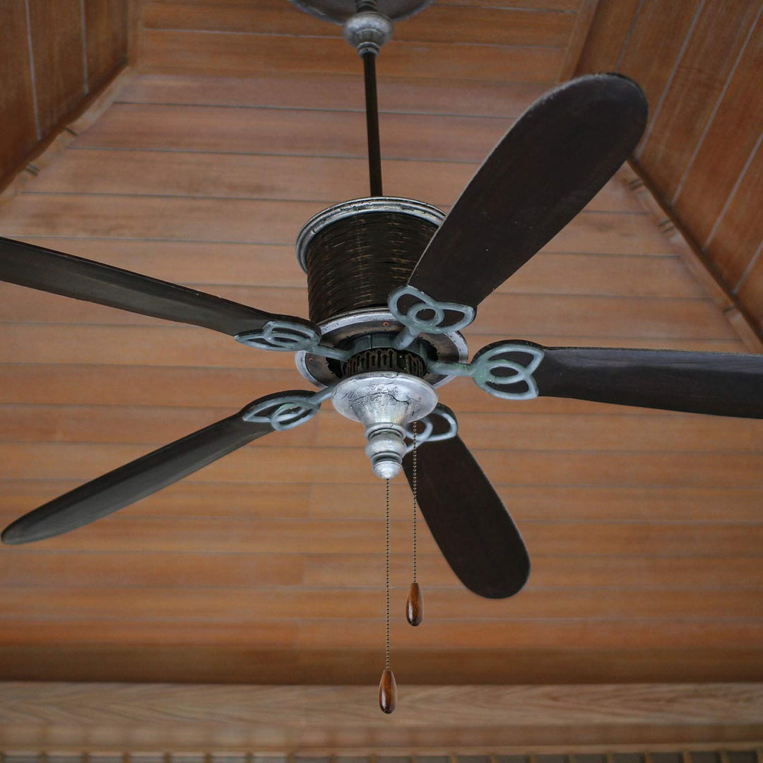 8 Pieces Ceiling Fan Pull Chains Extender Wooden Pendant Pull Chain Extension for Ceiling Light Lamp Fan Chain (Walnut Color)