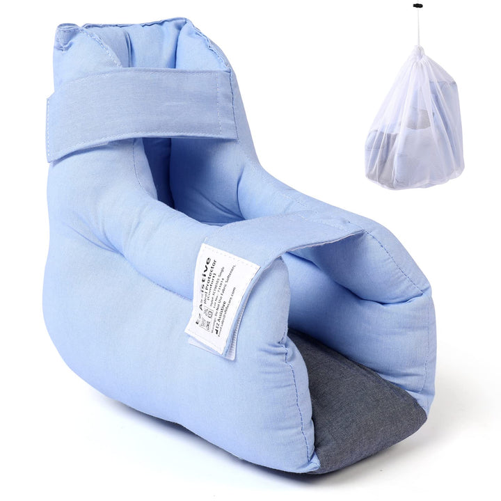 Heel Protectors for Pressure Sores in Bed and Heel Protectors for Bed Sores, Heel Cushions for Heel Pain Relief, Foot Heel Pillows for Bedridden Patients Supplies with Laundry Bag