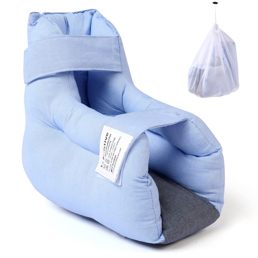 Heel Protectors for Pressure Sores in Bed and Heel Protectors for Bed Sores, Heel Cushions for Heel Pain Relief, Foot Heel Pillows for Bedridden Patients Supplies with Laundry Bag