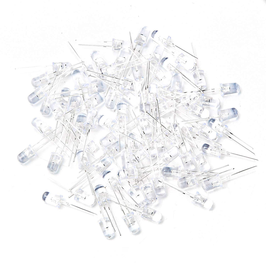Chanzon 100 pcs 5mm RGB Multicolor Slow Blinking (Multi Color Changing) Dynamics LED Diode Lights (Flashing Round DC) Bright Lighting Bulb Lamps Electronics Components Flicker Light Emitting Diodes