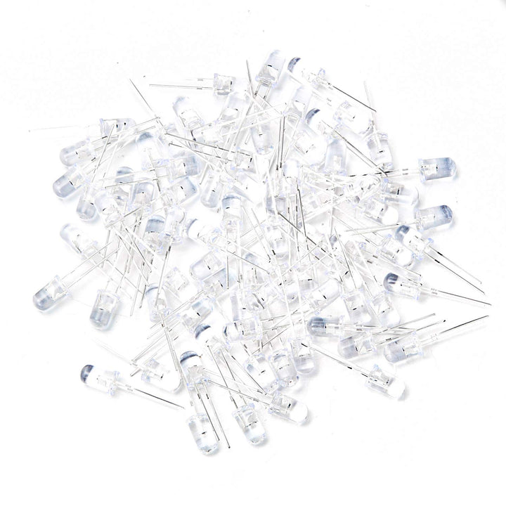 Chanzon 100 pcs 5mm RGB Multicolor Slow Blinking (Multi Color Changing) Dynamics LED Diode Lights (Flashing Round DC) Bright Lighting Bulb Lamps Electronics Components Flicker Light Emitting Diodes