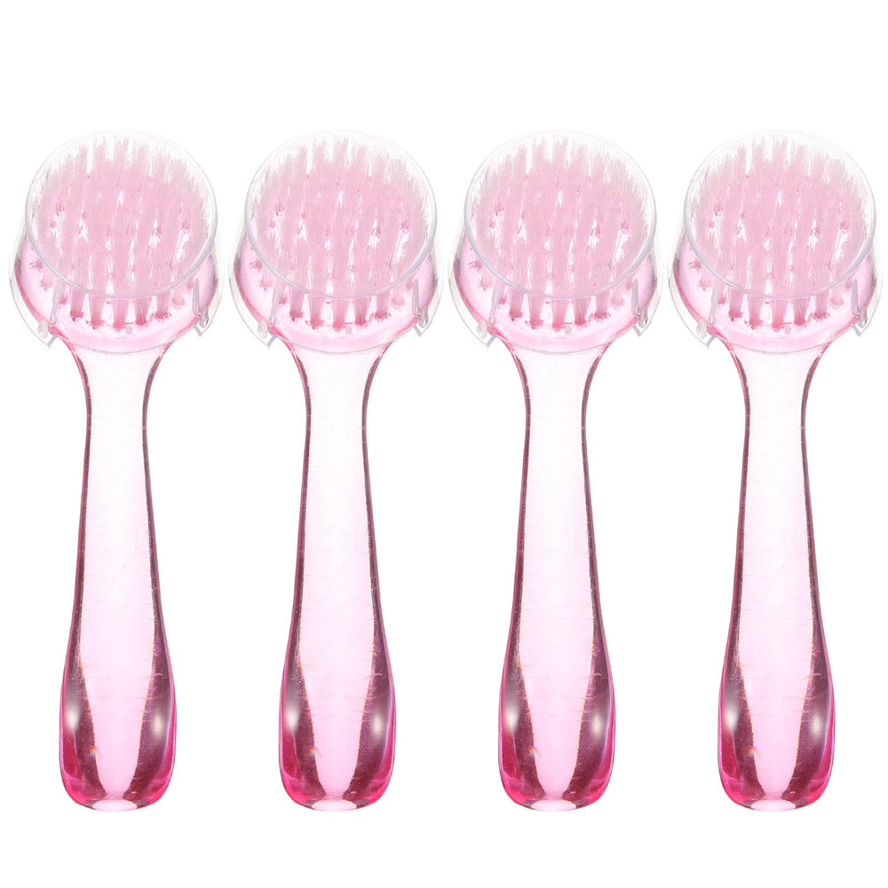 4PCS Face Cleaning Brush with Cap Pore Scrub Facial Exfoliator Cleaner