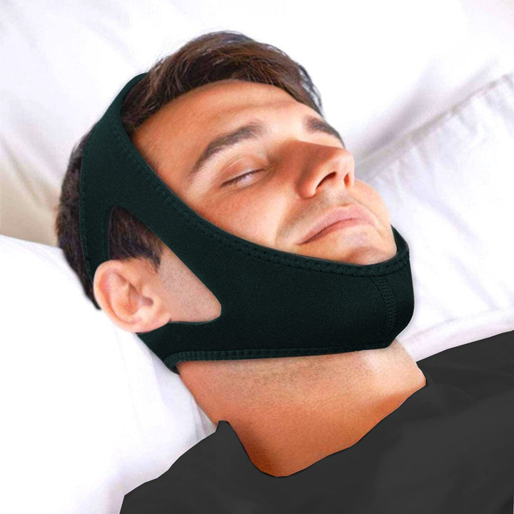 Anti Snoring Chin Strap for CPAP Users - CPAP Chin Straps for Men and Women - CPAP Supplies - Keep Mouth Closed While Sleeping - Anti Snore Chin Strap - Snore Strap Snoring Solution -