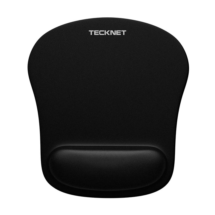 Mouse Pad with Wrist Support, Ergonomic Gaming Mouse Pad Pain Relief, Portable Comfortable Mousepad for Computer, Laptop, Office, Home and Travel, Non-Slip Base, Waterproof Surface, Black