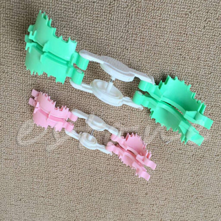 2X Size L+S Heart Shape Pom Pom Maker Baby Fluff Ball Weaver Knitting Craft Tool