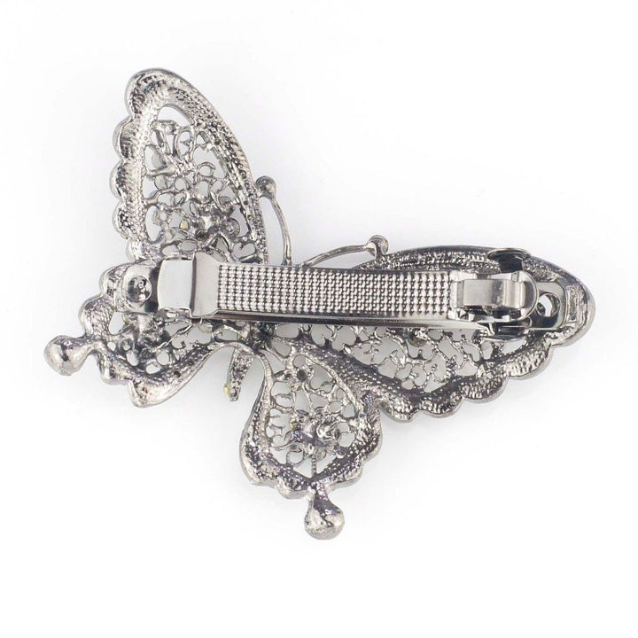 Amazing Fashion Butterfly Hairpin Blue Crystal Headwear Barrette Hair Clip Headwear Accessories Jewelry