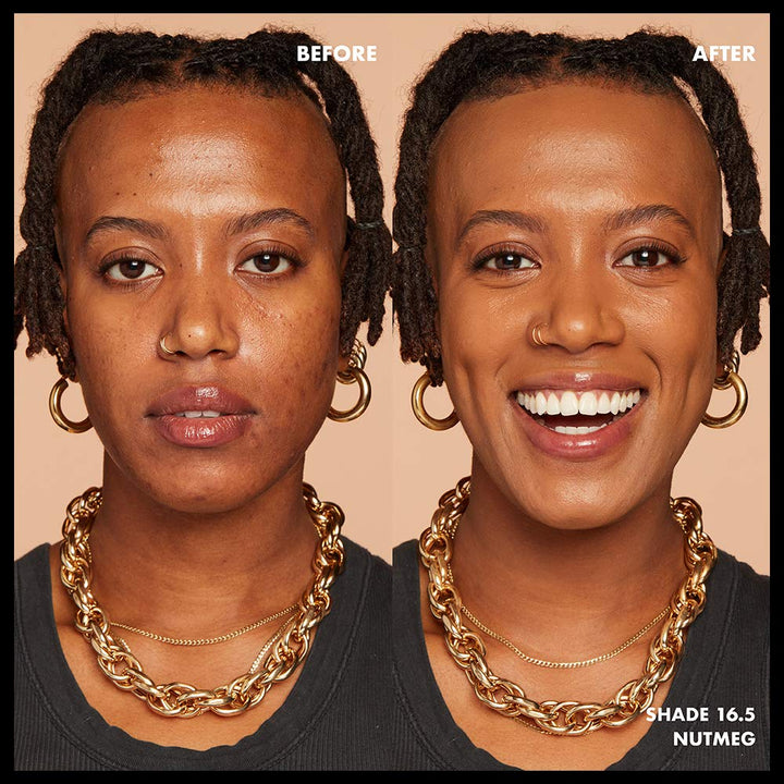 PROFESSIONAL MAKEUP Total Control Pro Drop Foundation, Skin-True Buildable Coverage - Nutmeg