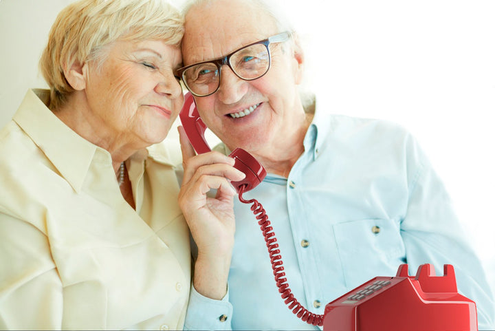 Classic Corded Phone for Hearing Impaired Telephone for Seniors with Extra Loud Ringer (Ash)