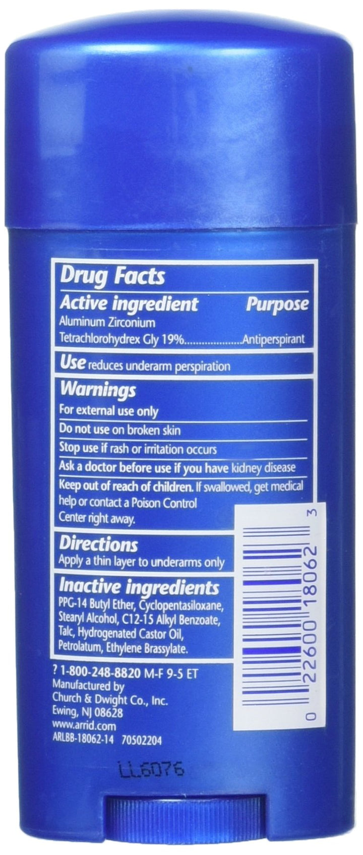 XX Solid Antiperspirant & Deodorant, Unscented - 2.7 oz